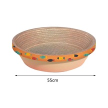 Suntek Karton Kedi Scratcher Yatak Kase Balık-deseni-55cm