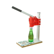 Şişe Kapatma Aleti Soda Gazoz Şişe Kapağı Kapatma 200 Kapak Kırmızı