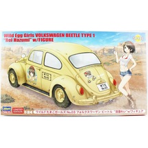 Hasegawa Sp488 52288 1/24 Ölçek, Volkswagen Beetle Type 1 Rei Hazumi Wild Egg Girls No.03 W/figure, Otomobil Plastik Model K