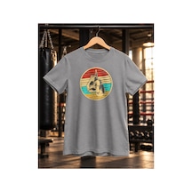 Segungear Boxingretro Erkek Regular Fit Baskılı Spor Tişört Gri - 932267556 Gri