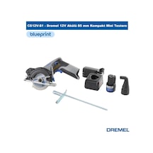 Dremel Cs12v-s1 12v Akülü 85 Mm Kompakt Mini Testere Lazer Kılavuzlu Usb-c