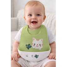 Silikon Bebek Mama Önlüğü Çocuk Mama Önlük Leke Tutmaz Yıkanabilir 814267780