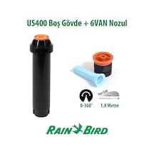 Rain Bird 6van Sprey Nozulu 1,8 Mt. Ve Us400 Boş Gövde Seti