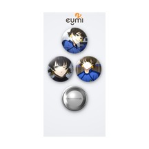Blue Lock Animesi Bachira 3'lü Metal Rozet Seti 58mm İğneli Buton Çanta Yaka Rozeti Çok Renkli