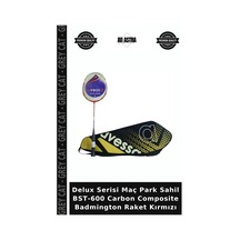 Delux Serisi Maç Park Sahil Bst-600 Carbon Composite Badmington Raket Kırmızı