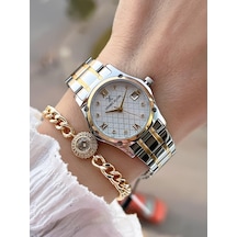 Daniel Klein Çelik Kordon 30 Mt Suya Dayanıklı Kadın Kol Saati+bileklik Bf.gf.14271.4 Gümüş - Sarı
