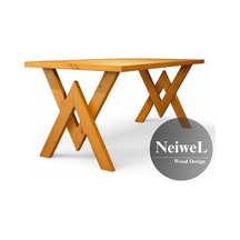 Neiwel Vera Doğal Ahşap Mutfak Ve Yemek Masası-100-180 Açık Ceviz