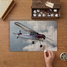 Hafif Yolcu Uçağı Tasarımı 240 Parça Ahşap Puzzle Ahşap Kutuda Mpy20142