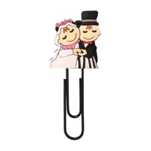 Gelin Damat Kitap Ayırıcı Pk1 Gelin Damat Beyaz Uçaklı (20 Adet)