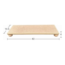 Ahşap Uzun Dikdörtgen Sunumluk 40x14,5cm Sn31 Top Ayaklı