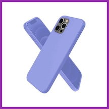 Bezos İphone 12 Pro Max Kılıf First Silikon - Mor Bty