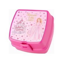 Princess Baskılı 4 Bölmeli Ve Kaşık Çatallı Beslenme Çantası - Beslenme Kutusu Çok Renkli