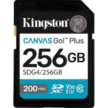 Kıngston 256gb Canvas Go+ Sdg4/256gb Sdhc Hafıza Kartı