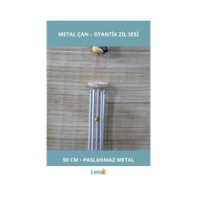 Estetik Dayanıklı Metal Çan 50 Cm Dekoratif Aksesuar 1 Adet