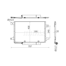 BEHR MAHLE AC369000S (8FC351301-674) Klima Radyatoru (600X410x16) (Otomatik)(Manuel) Mercedes W169 W245 A 150 A 170 A 200 M 8FC351301674 (WA142973)