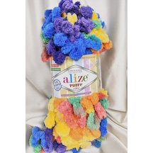 Puffy Color Ebruli El Örgü İpi 100gr. 9mt. 5'li Paket - Renk: 6511