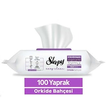 Şeylişeyler - Sleepy Orkide Bahçesi Yüzey Temizlik Havlusu 100 Yaprak 3 Paket beyaz