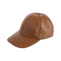 Shopiolog Şapka Unisex Hakiki Deri Beyzbol Kep