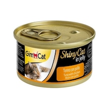 Gimcat Shinycat Ton Balıklı ve Tavuklu Jelly Konserve Yetişkin Kedi Maması 70 G
