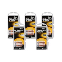Duracell 312 Numara İşitme Cihazı Pili 5 Paket 30 Adet