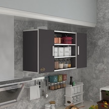Kenzlife hazır mutfak honnor32 gri 060*120*32 mutfak banyo dolabı kapaklı raflı