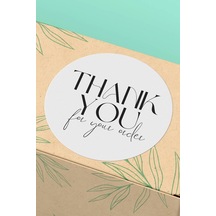 Thank You For Your Order Sticker 3x3cm St2188 Çok Renkli