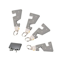 Shineyee Anahtarlık Telefon Tutucu Standı Evrensel Masa Telefon Tutucusu Yivli Katlanabilir Cep Telefonu Standı Telefon Desteği Ayaklı