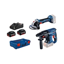Bosch GBH 180-lı + Gws 180-lı Akülü Kırıcı Delici Ve Avuç Taşlama Seti