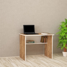 Kalenderdekor1 Kalender Dekor Ellen 90 Cm Çalışma Masası Atlantikçam-Beyaz Beyaz  -  Meşe