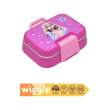 Bento 1030ml Lunchbox Barbie Temalı Lisanslı Tek Katlı 2 Bölmeli Paslanmaz Çelik Sefer Tası Yemek Kutu Çok Renkli