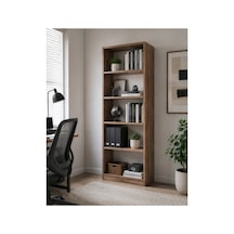 Nss102 Kitaplık Dolap Çok Amaçlı Dolap Atlantik Çam 180 Cm Atlantik Çam