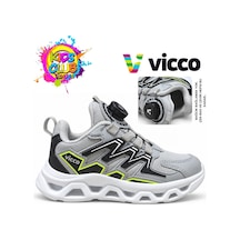 Vicco Aleda Akıllı Bağcıklı Ortopedik Çocuk Spor Ayakkabı Gri