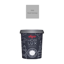 Hobilüx Su Bazlı Saf Akrilik Boya Hobi Boyası 0,9lt Gümüş