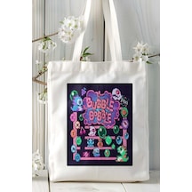 Art Hediye Bubble Bobble Oyun Baskılı Omuz Çanta Kişiye Özel Model 4 Çok Renkli