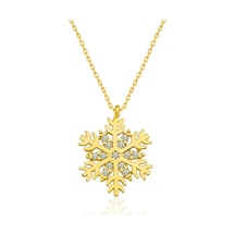 ​Gümüş Gold Kar Tanesi Kadın Kolye (510925649)