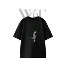 Thewert Ellie Last Us Tasarım Baskılı Ünisex Siyah Oversize T-shirt
