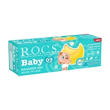Rocs Baby 0-3 Yaş Muz Püresi Tadında Bebek Diş Macunu 45 Gr
