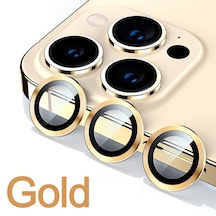 İphone 13 Pro Ve 13 Pro Max Gold Altın Kamera Lens Koruyucu