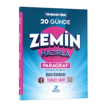 Zeduva Türkçe Saati 20 Günde Zemin Hazırla Paragraf Anlam Bilgisi Soru Bankası