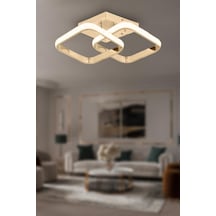 Eray Aydınlatma 9253 Ledli Gold Plofonyer Avize Sarı