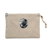 Marvel Black Panter Circle Krem Clutch Cüzdan / El Çantası Krem