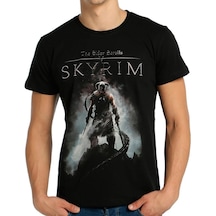 Bant Giyim - Elder Scrolls Skyrim Siyah Erkek T-Shirt Tişört