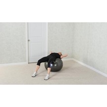 Black Mountain Products Professional Grade Stability 1000lbs Anti-burst 2000lbs Statik Ağırlık Rated 65 Cm Gym Ball 1000 Lb/65 Cm Siyah