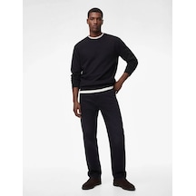 Koton Loose Straight Fit Siyah Erkek Jean Pantolon 6sam40214nd Siyah