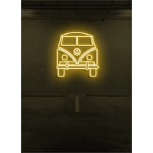 Minibüs Figürlü Neon Tabela Sarı