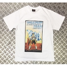 Stoned&Fame Trachtman Baskılı T-shirt Beyaz