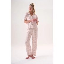 Etoile 26507 Yarım Kol Pijama Takım PEMBE