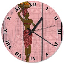 Afrikalı Şekilli Duvar Saati
