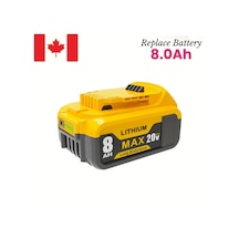 Dashanshop 1/2/4'lü Paket 8000mah 20v Dewalt Yedek Pil Dcb205 Dcb206 Dcb207 Uyumlu