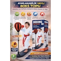 Ayarlanabilir Yaylı Boks Topu Çocuklar İçin Refleks Geliştirici Boks Standı 3+ Yaş